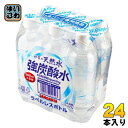 サンガリア 伊賀の天然水 強炭酸水 ラベルレス 500ml ペットボトル 24本入 炭酸水 無糖炭酸 水|詳細画像
