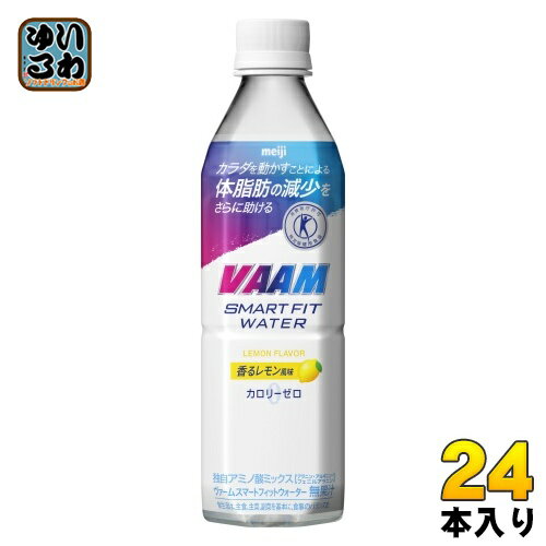 明治 VAAM ヴァーム スマートフィットウォーター 香るレモン風味 500ml ペットボトル 24本入 スポーツドリンク 熱中症対策 特定保健用食品