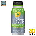 ポッカサッポロ キレートレモン BECARE 190ml ボトル缶 30本入 ビケア 炭酸飲料 健康ドリンク