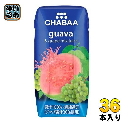 ϥʥץǥ塼 CHABAA 100%ߥå塼 &졼 180ml ѥå 36 ̽ 100 ǻ̴Ը 