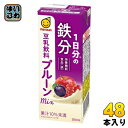 マルサンアイ 豆乳飲料 プルーンmix 1日分の鉄分 200ml 紙パック 48本 (24本入×2 まとめ買い) 豆乳 イソフラボン 栄養機能食品 鉄