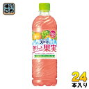 サントリー 天然水 きりっと果実 ピンクグレープフルーツ マスカット 600ml ペットボトル 24本入 果汁飲料 フレーバーウォーター