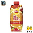 森永乳業 リプトン 濃い果実の紅茶 330ml 紙パック 36本 (12本入×3 まとめ買い) 紅茶飲料 1日分のビタミンC