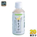 山田酒造食品 あまざけ バナナ 200ml ペットボトル 20本入 甘酒 ストレート フルーツ