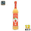 タムラファーム 青森県産 完熟 100% りんごジュース 500ml 瓶 12本 酸化防止剤不使用 アップルジュース 青森県産 ストレート 果汁100%