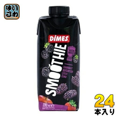 日本珈琲貿易 ディメス パープルフルーツ ミックス スムージー 310ml 紙パック 24本 (12本入×2 まとめ買い) DIMES 果汁飲料 フルーツミックス