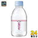 エビアン 220ml ペットボトル 24本入 ナチュラル ミネラルウォーター 硬水 フランス産 evian 伊藤園 正規輸入品
