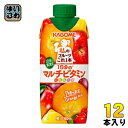 カゴメ 私のフルーツこれ一本 1日分のマルチビタミン 330ml 紙パック 12本入 果汁飲料 フルーツジュース 果汁60%