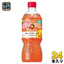サントリー クラフトボス フルーツティーエード ピーチ&マンゴー 600ml ペットボトル 24本入 紅茶飲料 果実ミックス 世界のTEA