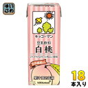 キッコーマン 豆乳飲料 白桃 200ml 紙パック 18本入 イソフラボン ダイズ