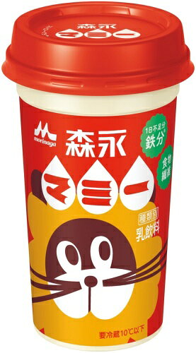 いわゆるソフトドリンクのお店の森永乳業 森永マミー 1日不足分の鉄分 240ml 20本 (10本入×2 まとめ買い) 乳飲料 限定 乳酸菌 食物繊維 カップ｜アングル2