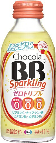 エーザイ チョコラBB スパ−クリング ゼロトリプル 140ml 瓶 24本入 炭酸飲料 栄養機能食品 カロリーゼロ 糖類ゼロ nakae-10046409 いわゆるソフトドリンクのお店 サンプル画像2