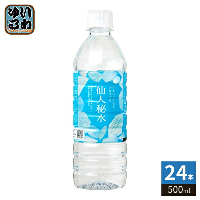 釜石鉱山 仙人秘水 500ml ペットボトル 24本入 ミネラルウォーター 天然水 弱アルカリ性 軟水 nakae-10049583 いわゆるソフトドリンクのお店 パッケージ画像