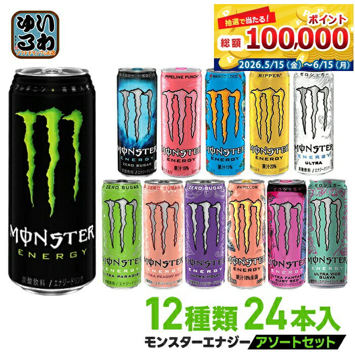 アサヒ モンスター 12種アソートセット 24本入 お試し エナジードリンク 炭酸飲料