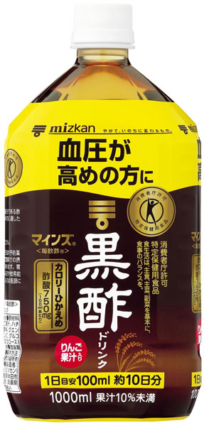 いわゆるソフトドリンクのお店のミツカン マインズ（毎飲酢） 黒酢ドリンク 1L ペットボトル 6本入 〔酢飲料〕｜アングル2