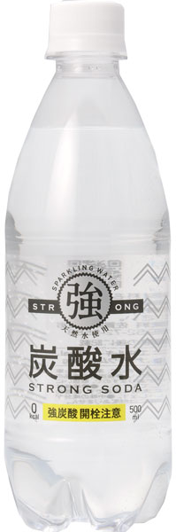 友桝飲料 強炭酸水 500ml ペットボトル 48本 (24本入×2 まとめ買い) 〔炭酸飲料〕