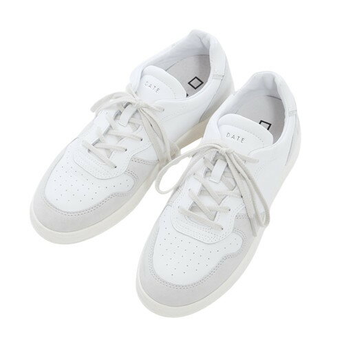 D.A.T.E. デイト ヴィンテージカーフレザー コートスニーカー MENS COURT VINTAGE CALF WHITE MCR-VC-WH