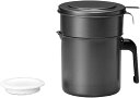 日本製 フッ素コート 活性炭油ろ過ポットW 二重口 1.0L KWP-1.0 高木金属