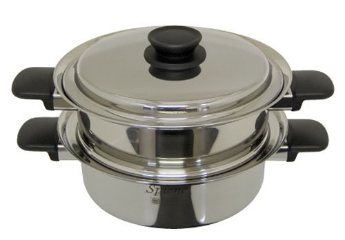 【日本製】 スピーネ 2段蒸し器 23cm IH対応 ウルシヤマ金属 ステンレス スチーマー