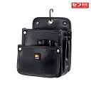 【マラソン期間中P2倍】タジマ 着脱式腰袋 電工2段大 ツインフック SFKBN-DK2L2H ペンチ、ニッパー、全ネジ回しや検電器など多様な工具が収納可能(4)