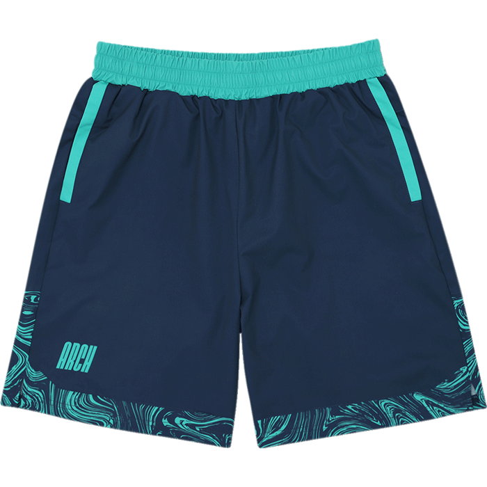 Arch[アーチ] Arch marble section shorts / アーチ マーブル セクション ショーツ【B125-101】（Arch アーチ メンズ ユニセックス バスケットボール ショーツ ネイビー）