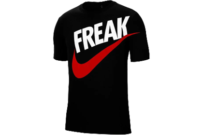 NIKE/GIANNIS[ナイキ/ヤニス] ナイキ GA フリーク Tシャツ【BV8266】（NIKE ナイキ FREAK フリーク GIANNIS ヤニス メンズ ユニセックス バスケットボール Tシャツ ブラック）