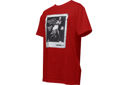 AND1 AND1 MTT POSTERIZED TEE / アンドワン MTT ポスタライズド Tシャツ（AND1 アンドワン メンズ ユニセックス バスケットボール Tシャツ レッド）