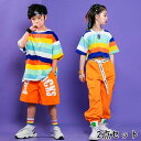 10%0ffダンス 衣装 キッズ 男の子 女の子 半袖 夏 ヒップホップ HIPHOP へそ出し ジャズダンス 練習着 おしゃれ カジュアル ステージ衣装 演出服 練習着 おしゃれ