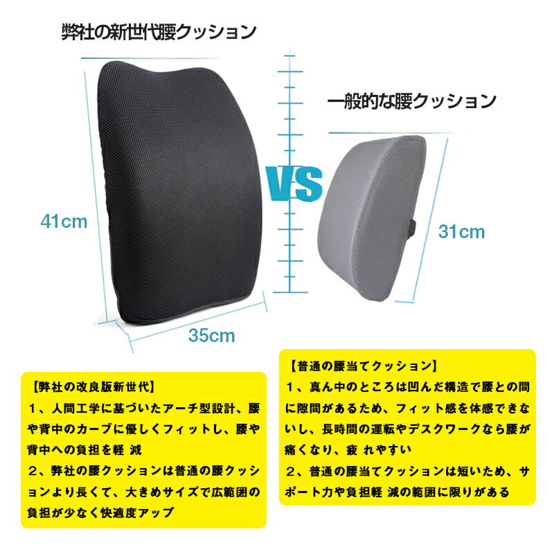 ランバーサポート クッション 腰クッション シートクッション 腰痛クッション 腰痛対策 腰サポート 負担軽減 ランバーサポート 車 椅子 腰枕 腰あて 低反発 腰痛防止腰まくら 腰当てクッション 旅行 背あて 腰 快適 背中 腰楽 オフィス 車用