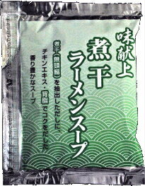 味献上・煮干しスープ &nbsp;名称 ラーメンスープ&nbsp; 原材料 醤油（国内製造）、チキンエキス、食塩、香味オイル、砂糖、いわし煮干、豚脂、ちりめんエキス、魚介エキス、たん白加水分解物、煮干粉末、ハクサイエキスパウダー、昆布エキス／調味料（アミノ酸等）、増粘剤（キタンサンガム）、カラメル色素、酸化防止剤（ビタミンE）、（原材料の一部に小麦、大豆、鶏肉、豚肉を含む） 内容量 味献上・煮干しスープ1袋（1人前） 保存方法 直射日光を避け、常温で保存 使用上の注意 ◆開封後はお早めにお召し上がりください。 ◆賞味期限内にお召し上がりください。 ◆スープ開封時に中身が飛び出すことがあります。衣類などを汚さないようにご注意ください。 ◆調理方法は付属のレシピを参考にしてください。 ※常温便の送料無料商品と同梱の際のクール便ご希望は、別途216円頂戴致します。予めご了承下さい。ラーメンスープ