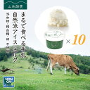 母の日 ギフト なかほら牧場 アイスクリーム 10個 ミルク 送料無料 卵不使用 無添加 詰め合わせ スイーツ グラスフェッド 有機 お取り寄せ 送料込み ［冷凍］ gift pu