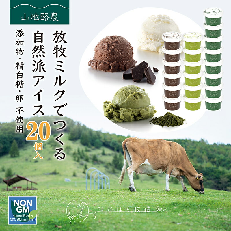 【5%OFF&11/25限定】お歳暮 2025 ギフト なかほら牧場 無添加 アイスクリーム 20個 送料無料 卵不使用 詰め合わせ スイーツ グラスフェッド ...