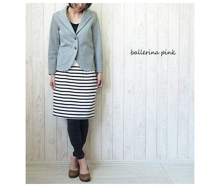 【メール便可】Ballerina Pink（バレリーナピンク）ボーダースカート【楽ギフ_包装】