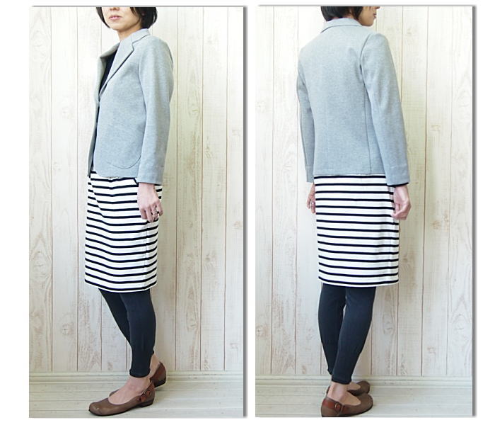 【メール便可】Ballerina Pink（バレリーナピンク）ボーダースカート【楽ギフ_包装】