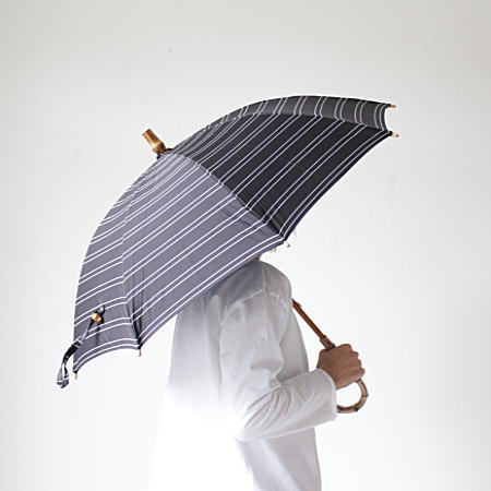 utilite(ユティリテ)日傘(マルチボーダー) 晴雨兼用 紫外線対策 日よけ 日本製