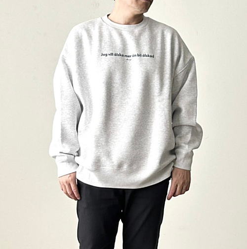樂天商城 - amne（アンヌ）　“ A. A. M ” crew　裏起毛スウェット　UNISEX