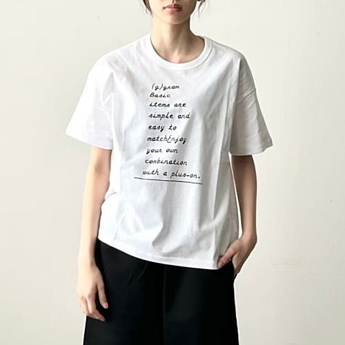 乐天商城 - g(グラム）天竺プリントTee　COMMENT