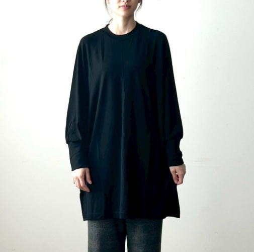 TISSU(ティシュ) ウォッシャブルウール天竺　ドルマンプルオーバー　UNIVERSAL TISSU