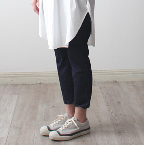 樂天商城 - TRAVAIL MANUEL(トラヴァイユマニュアル)ストレッチデニムペグパンツ 5012-53