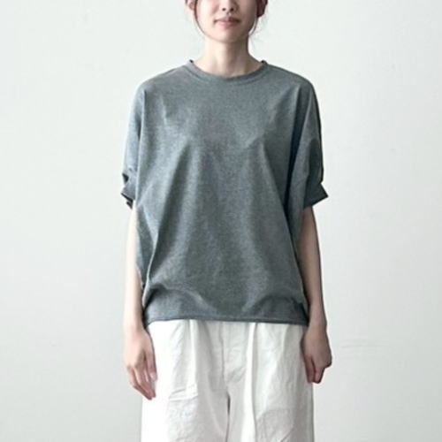 樂天商城 - harmonie(アルモニ)リサイクルコットン天竺 変形 ビッグTシャツ