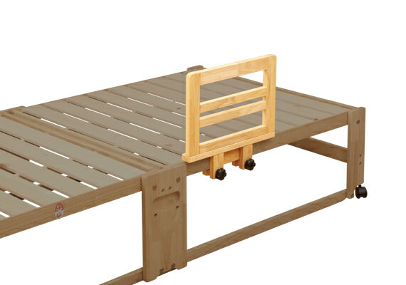 日本製 手すり ベッドガード ひのきスノコベッド用 畳ベッド用 中居木工折りたたみベッド専用