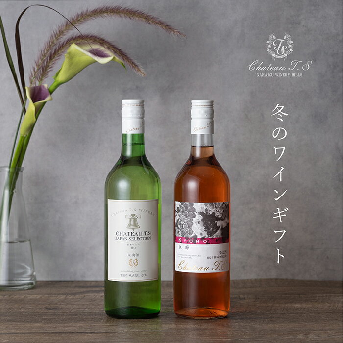 【送料無料・冬ギフトE】シャトーTSホワイト甘口＆巨峰ロゼ