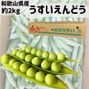 和歌山県JA紀州 うすいえんどう 約2Kg 秀品 紀州うすい豆ごはん