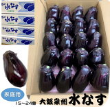 【家庭用】大阪泉州JAいずみの　水なす 約3kg 15〜24個　水茄子　水ナス　みずなす 残暑御見舞　のし対応可！楽天デイリーランキング　ナス部門ランクイン☆