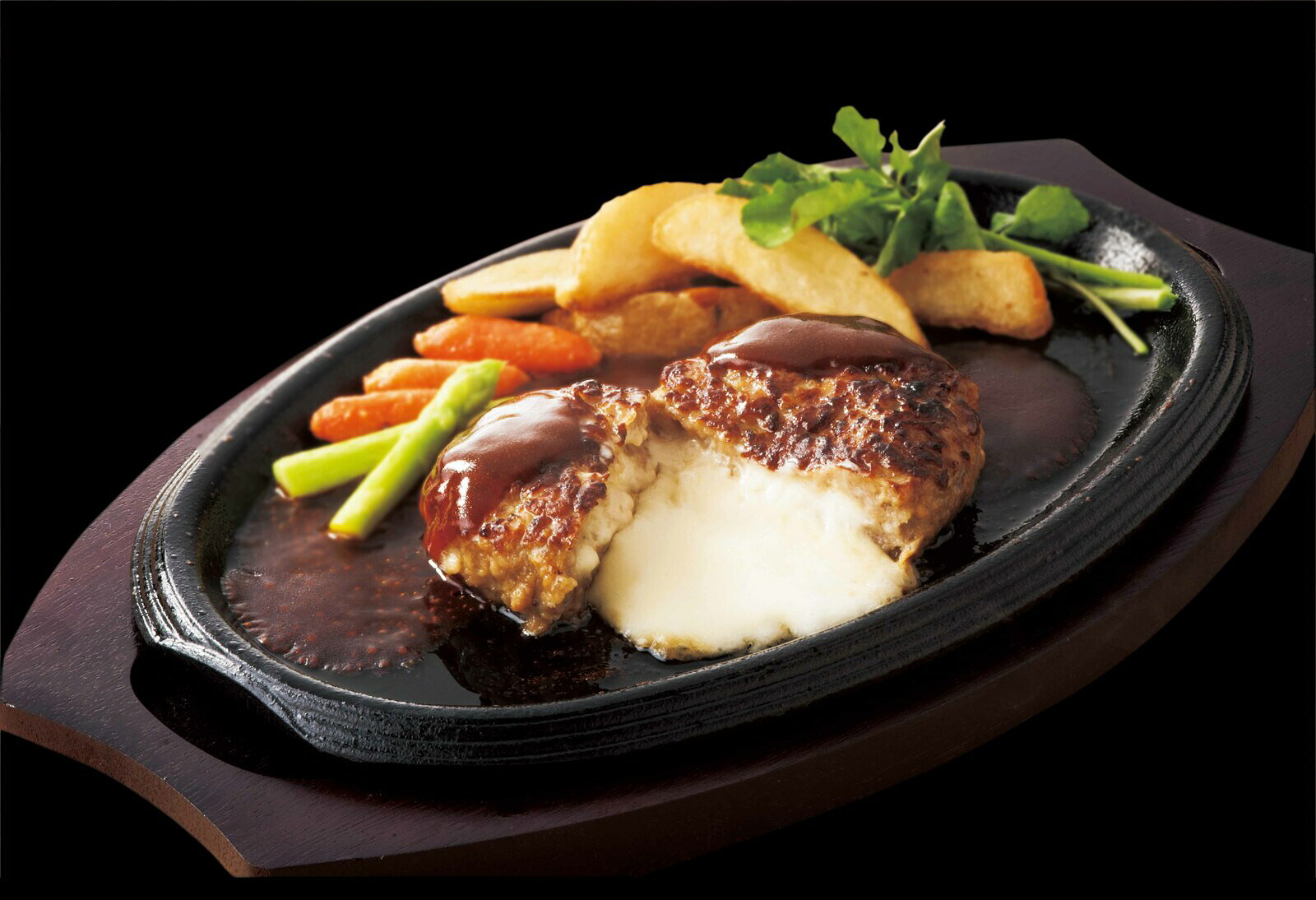 チーズインハンバーグ　ハンバーグ　1個　日東ベスト　JG鉄板焼チーズインHB130（冷凍）　ホワイトデー　一人暮らし　応援　プレゼント　ギフト　ストックフード　冷凍 nakajima1898-10000081 中島商店 楽天市場店 サンプル画像2