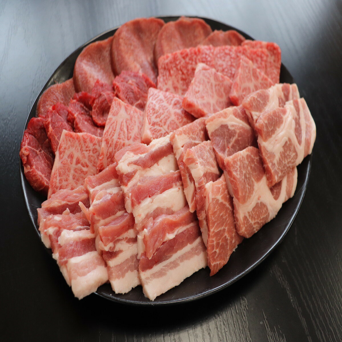 中島商店の5点食べ比べ焼肉（山形牛と山形県産豚）　セット　600g　（3〜4人前）冷凍　送料無料　ご家..