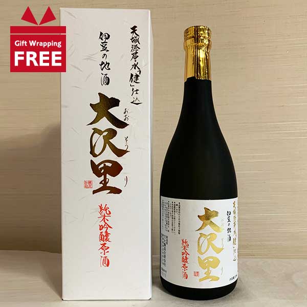 【ギフト包装無料】万大醸造 大沢里 純米吟醸原酒 720ml 伊豆の地酒 芳醇甘口 静岡 伊豆 ジオパーク 天城 お土産 地酒 おおそうり 誉富士 箱入り 日本酒 プレゼント ギフト 天城深層水【お中元特集】