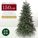 楽天Nakajo’s Christmas【おしゃれ・高級感・大人可愛いツリー】 クリスマスツリー リアル 単品 おしゃれ 北欧 ナチュラルツリー 150cm アッシェングリーン もみの木 クリスマス木 Instagram 人気