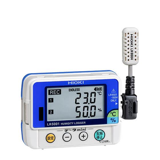 【ポイント10倍】日置電機 HIOKI 温湿度ロガー LR5001 小型軽量ポケットサイズ 2項目表示 従来比7倍の記録容量 統計値記録モードを新搭載