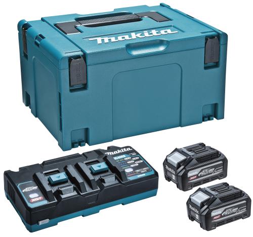 【ポイント10倍/送料無料】正規品 Makita マキタ バッテリー 40Vmaxパワーソースキット XGT5 40Vmax/80Vmax用 A-71990 セット品 バッテリBL4040×2 急速充電器DC40RB マックパックタイプ3ケース 40Vmax 4.0Ah スマートシステム 最大出力1.5kwクラス 最適給電 最適充電